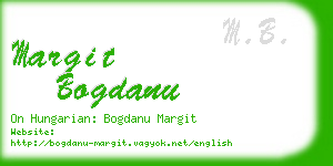 margit bogdanu business card